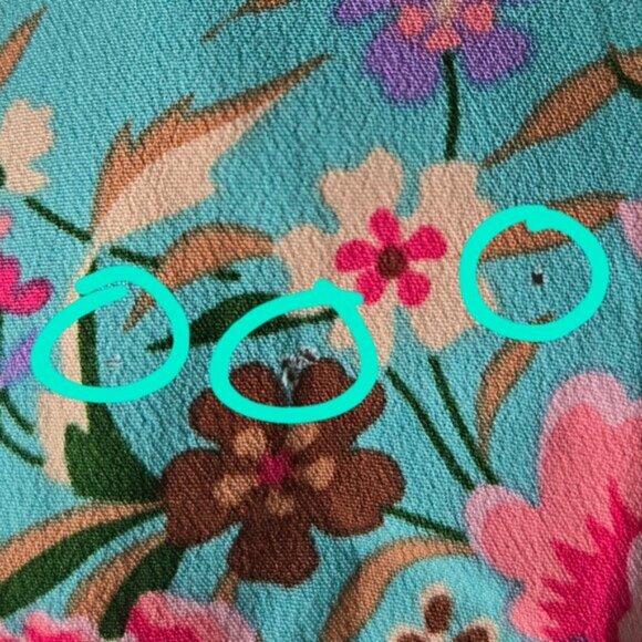 Spell Babushka Turquoise Blouse XS b129 2of3 - Picture 9 of 9